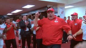 No one gets down like Big Andy after a win
