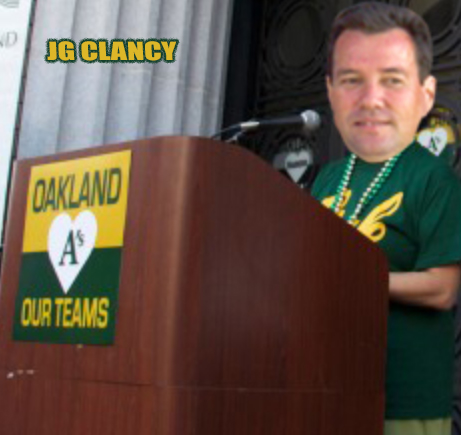 JG Clancy Oakland A's podium, Meet-The-Matts
