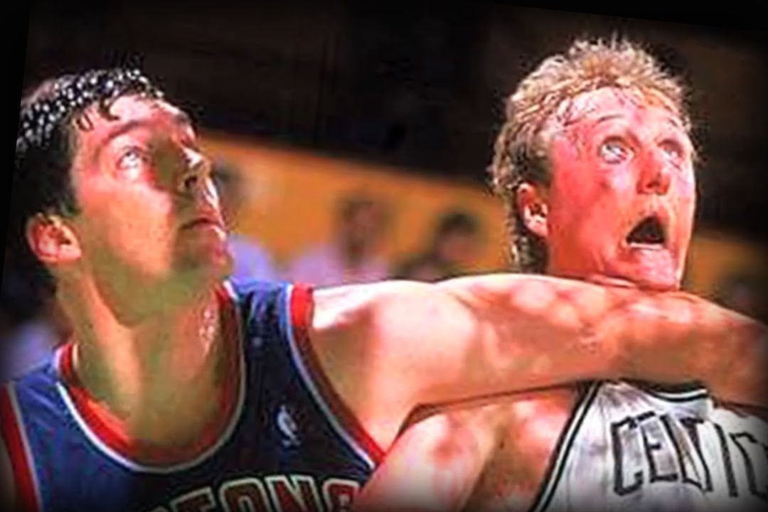 Bill Laimbeer and Larry Bird