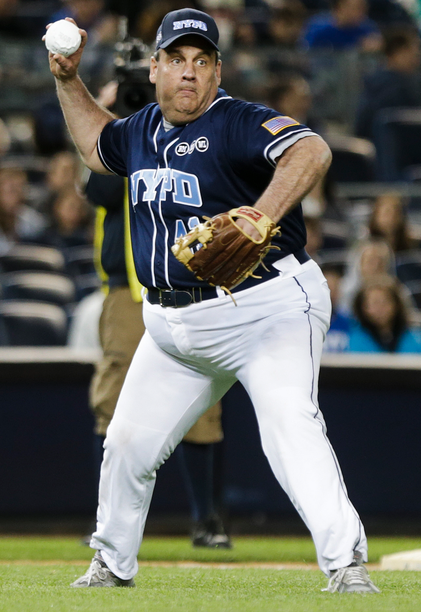 Chris Christie baseball pants