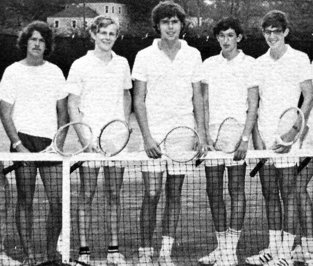 Jeb Bush Senior Year 1971 Phillips Academy, Andover, MA Varsity Tennis Team Captain; in the Center and the tallest Credit: Seth Poppel/Yearbook Library