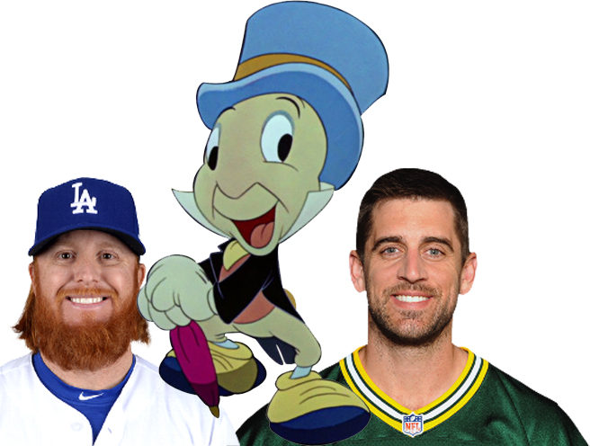 jiminy-cricket, aaron_rodgers, Justin_Turner, Meet_The_Matts