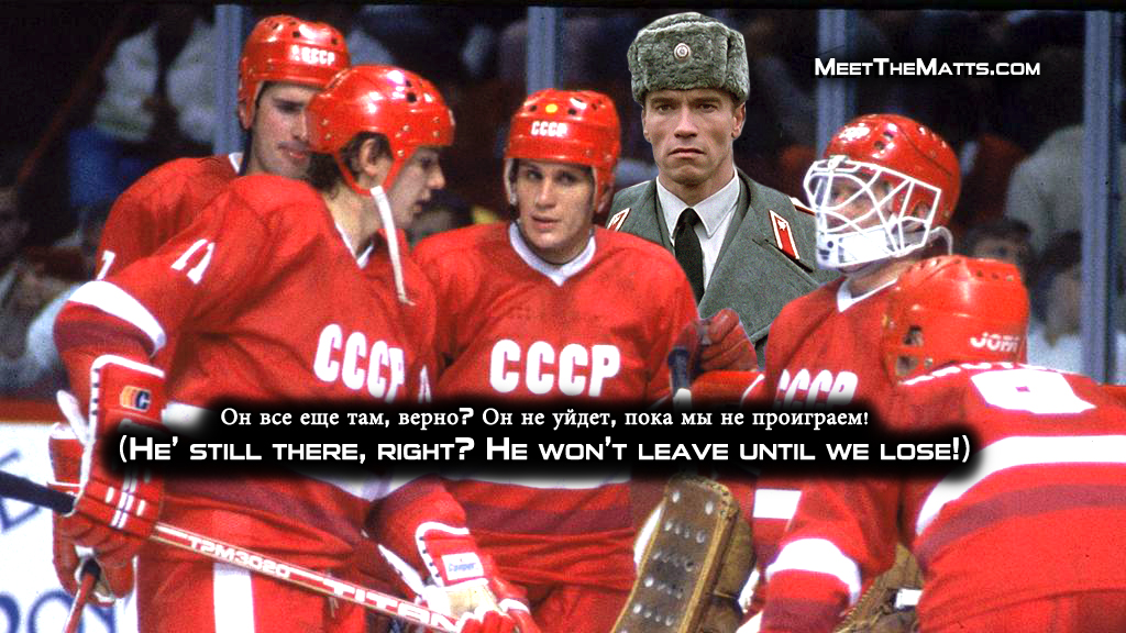 1980_Olympics, Russian_Hockey_Team, Meet_The_Matts, Angry_Ward, Arnold Schwarzenegger, Angry Ward: What If The Fix Was In On Miracle on Ice, 86 Series, Super Bowl III...