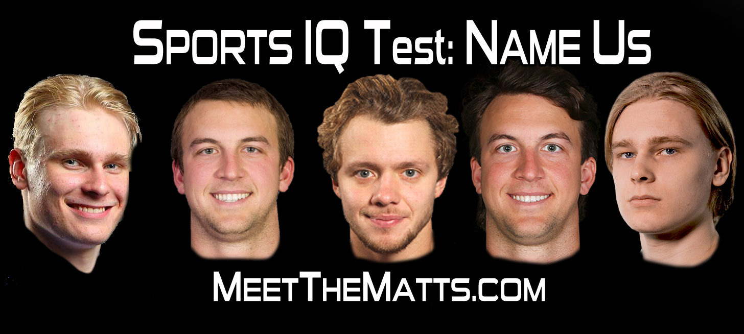 NHL, NFL, Sports_IQ_Test, Meet_The_Matts, Trevor_Simian, Artemi_Panarin, Kaapo_Kakko, Different_Matt