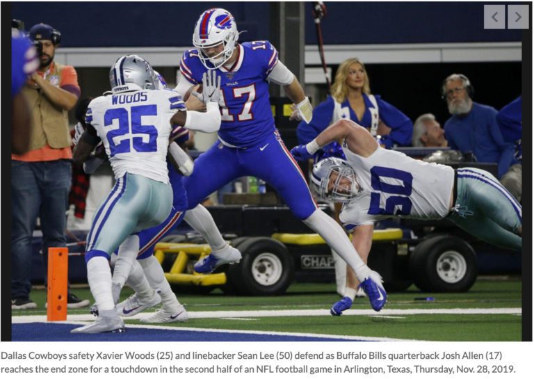 Bills beat Cowboys 26-15 for 3rd straight victory