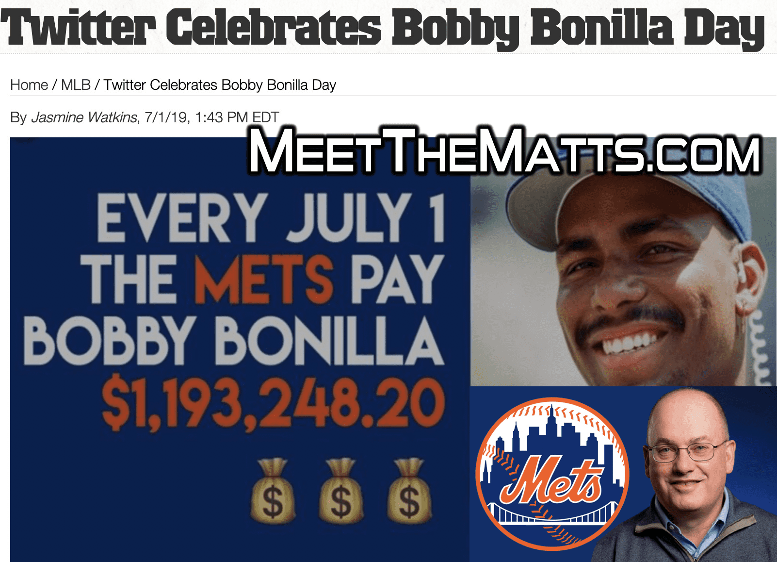 Replacement Matt, New Mets Owners, Steve_Cohen, Bobby_Bonilla, Meet_The_Matts