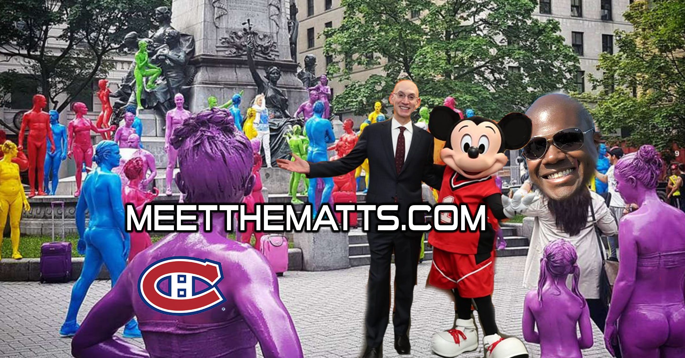 Meet_The_Matts, Adam, Silver, Mickey_Mouse, Different_Matt, Rangers NHL Playoffs, Montreal Canadians