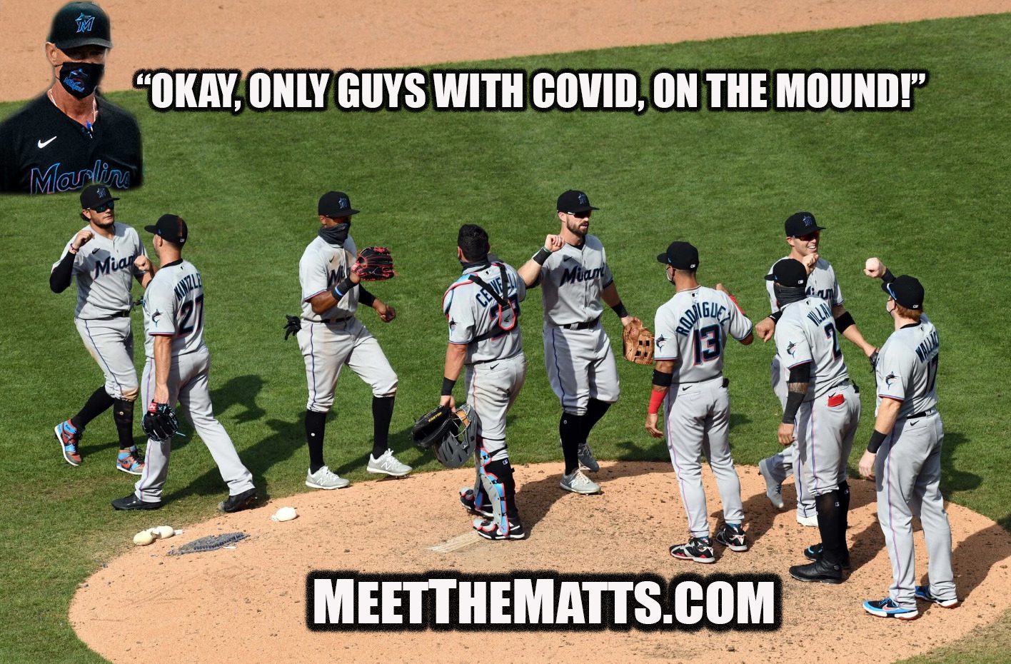 Miami_Marlins, Covid, MLB Coronavirus, Buddy Diaz,, Don_Mattingly, Meet_The_Matts