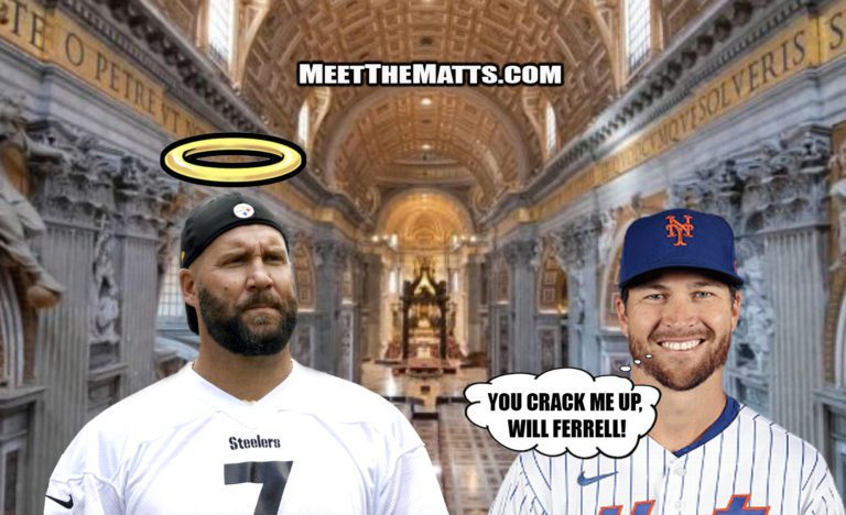 Ben Roethlisberger, Will_Ferrell, Cy Young, Saquon Barkley, Jacob_deGrom, Mets, MLB, NFL, Ward Calhoun, Angry Ward, Meet_The_Matts