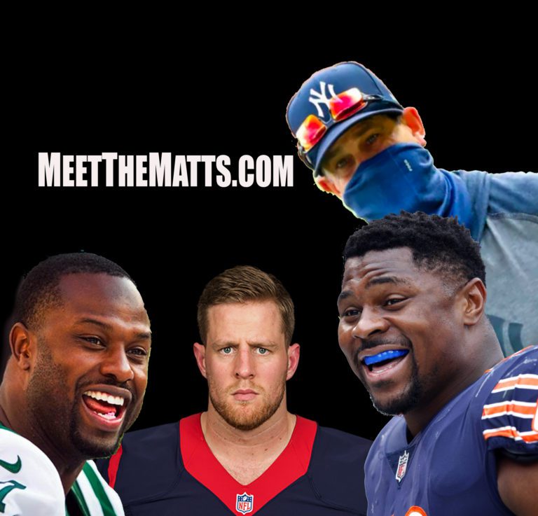 JJ Watt, Khalil Mack, Aaron Boone, Bart Scott, Meet_The_Matts, NFL, Matt McCarthy