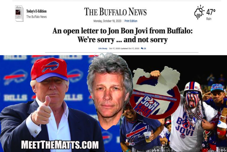 Jon Bon Jovi, Buffalo Bills, Donald Trump, Adam Gase, Rays, Dodgers, Braves, Gregg Williams, The Buffalo News, Meet_The_Matts, Astros, Junoir_Blaber