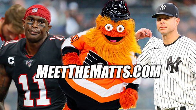 NHL Playoffs, Corey Kluber, Mets, Jacob deGrom, Meet-The-Matts, Francisco Lindor, Gritty, Flyers, Julio Jones