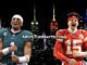 Sports Rain Man, Pat Mahomes, Jalen Hurts, Joe Burrow, Nathaniel Hackett, NFL Playoffs, Jets, Google Alerts, NFL, Meet_The_Matts, Junoir_Blaber, Eagles, Chiefs, 49ers, Bengals, Empire State Building