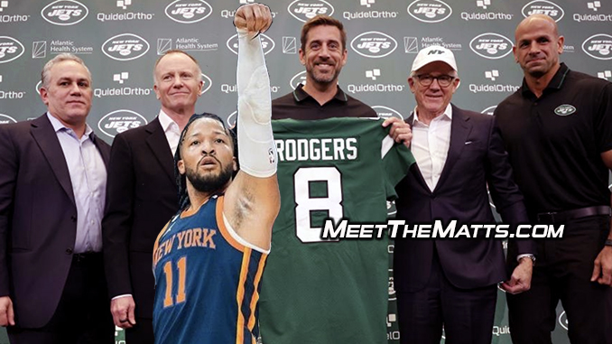 Aaron Rodgers, Jets, NFL Draft, Knicks, Meet-The-Matts, Buddy Diaz, Google Alerts