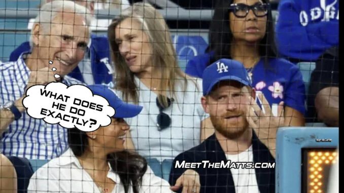 Prince Harry, Dodgers, Sandy Kofax, World Series, Blue Jays, Meet_The_Matts, Aristotle Mugsy Sakellaridis, Google Alerts