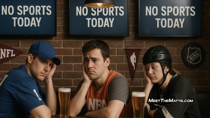 Sean Brooks, Sports Fans, Down Time, Alternatives, NBA, NFL, NHL, Meet_The_Matts, Google Alerts
