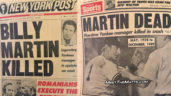 Aristotle Sakellaridis, Billy Martin, Brian Cashman, Meet-The-Matts, #GoogleAlerts