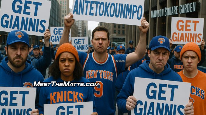 Knicks protest, Giannis Antetokounmpo, NBA, Meet-The-Matts, Buddy Diaz, Google Alerts