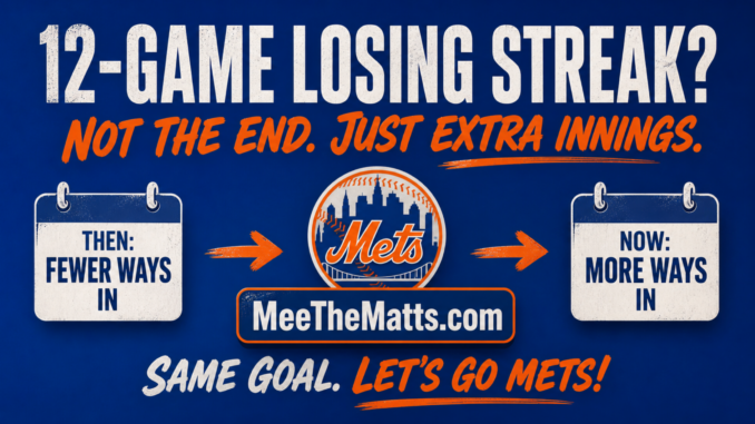 Mets, Ya Gotta Believe, MLB, Matt McCarthy, MLB, Meet The Matts