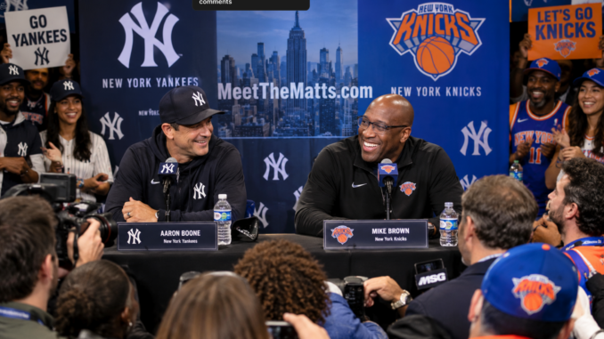Knicks, Mike Brown, Yankees, Aaron Boone, mlb, nba, Meet-The-Matts, Buddy Diaz